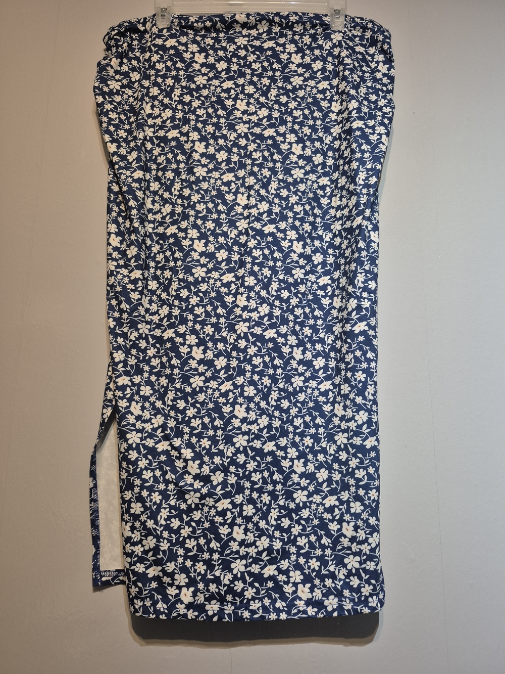 Blue Floral Wrap Skirt - Women's Summer Skirt